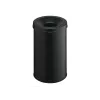 Waste Container Round Steel Black Durable 330601