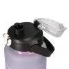 Extralink Motivational Water Bottle 3W1 Set Pink-Black 2000ML+900ML+300ML