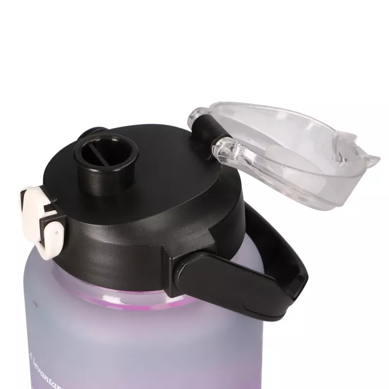Extralink Motivational Water Bottle 3W1 Set Pink-Black 2000ML+900ML+300ML
