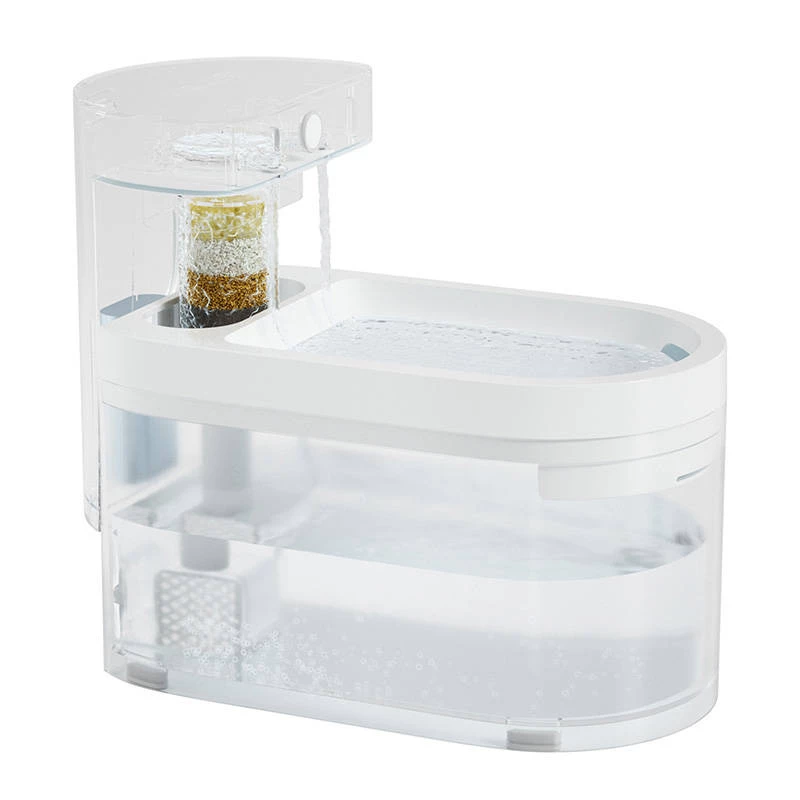 Automatic pet waterer Catlink Pure 3 AI — universal feeder/waterer, 2.3 L, ABS, battery 5 Ah, 30 dB, white