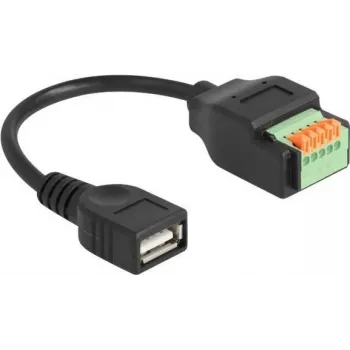 DeLOCK USB 2.0 Cable Type-A female to Terminal Block Adapter 15 cm