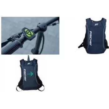 Backpack FISCHER 50397 dark blue with blink function left and right indicators