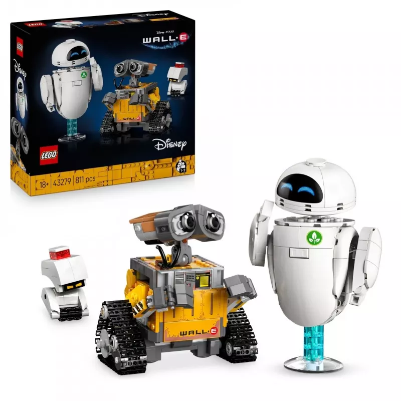 LEGO building set Disney Pixar WALL·E and EVE 43279 — 811 pieces, 130 mm height, for 18+
