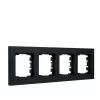 Cover frame 4-fold Gira 021409 for modular switch systems, 4-gang mounting