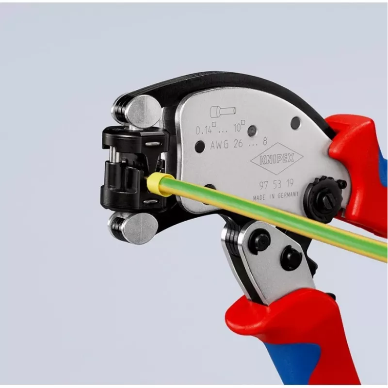 KNIPEX Twistor T self-adjusting crimping pliers Crimping pliers for wire end ferrules