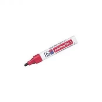 EDDING No.1 - Red - Chisel - Aluminium - Multi - 1 mm - 5 mm