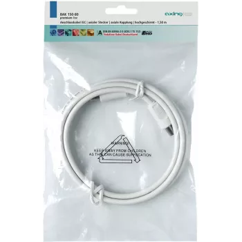 Coaxial Cable Axing BAK 350-80 3.5 m IEC White
