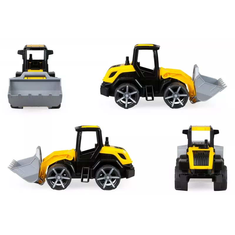 Toy Bulldozer Lena Truxx 2 open box 04512, plastic construction vehicle, push-play, compact size