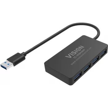 USB 3.0 Hub VISION TC-USBHUB4P — 4× SuperSpeed USB 3.0 ports