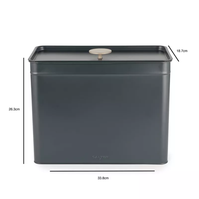 Bread Bin Salter Marino Steel Construction BW124601EU7 - Stainless Steel Loaf Storage