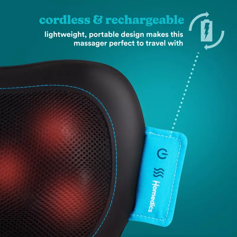 Pillow massager HoMedics SP-50H with shiatsu nodes and heat function