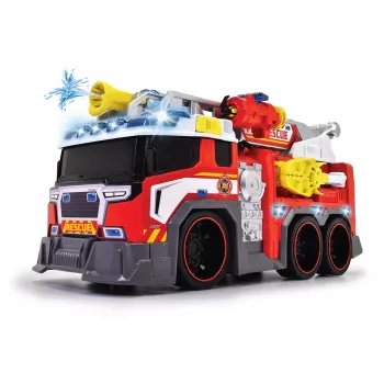 Fire truck toy Dickie model 203307000 — battery-powered, for ages 3+, colors: black/blue/red/white/yellow