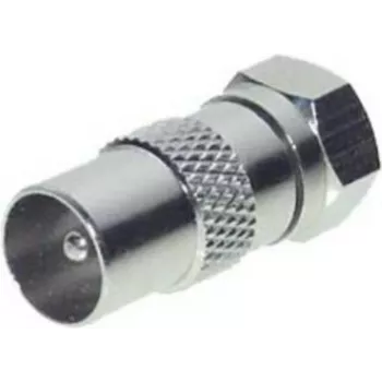 Adapter ShiverPeaks 85323 IEC plug to F connector for TV/coax connections