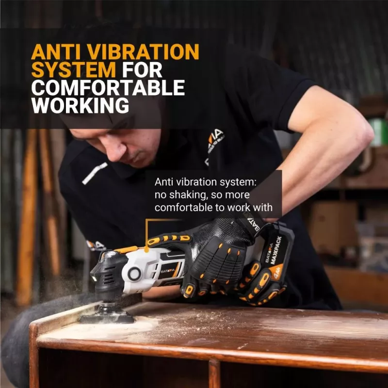 Batavia B.V. | 18V Cordless Anti-Vibration Multitool - Without Battery and Charger