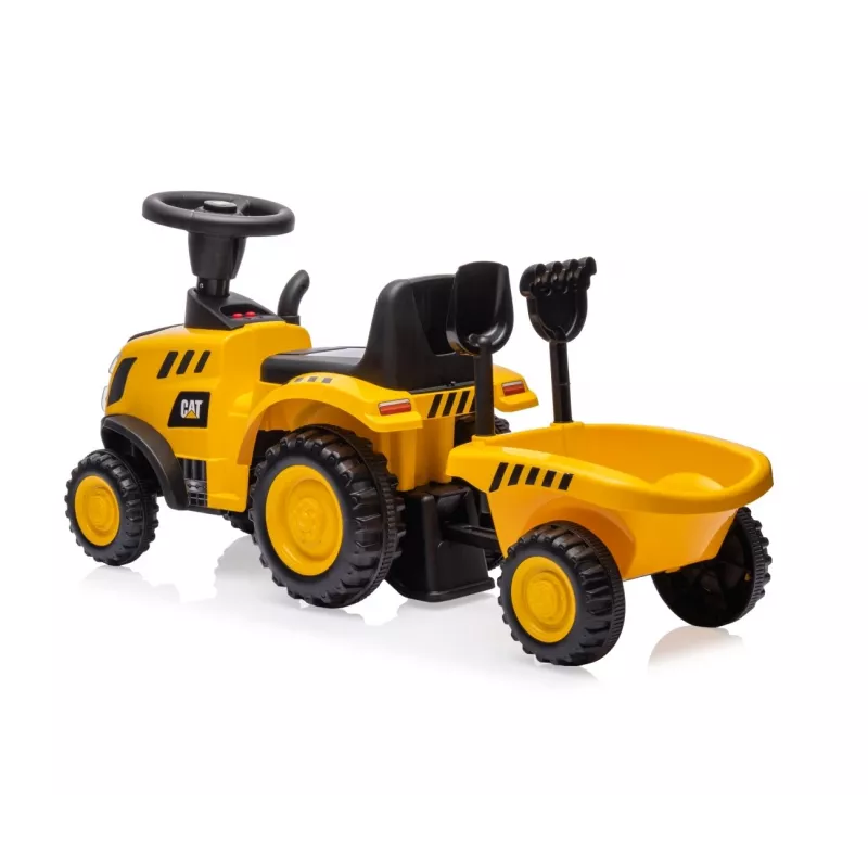 CAT vehicle Tractor with trailer yellow ride-on