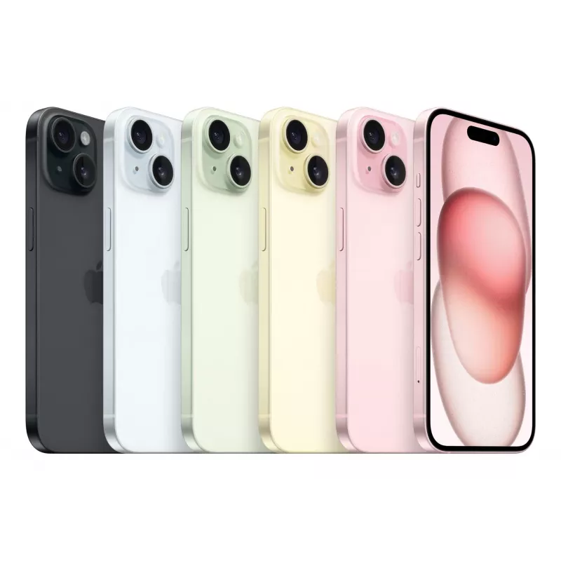 Apple iPhone 15 Smartphone 6.1" (15.5 cm) OLED, Dual SIM, A16, 128 GB, 48 MP Dual camera, iOS 17, 171 g, Blue (India version)