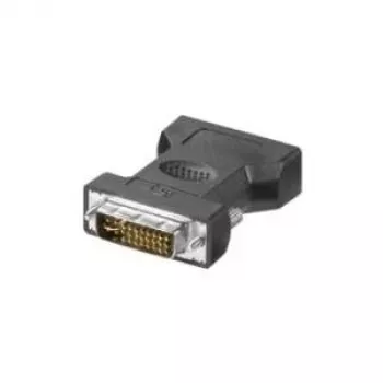 Wentronic Goobay Analoger DVI/VGA Adapter, DVI-I Plug Dual-Link (24+5-Pin), Black - DVI-I Plug Dual-Link (24+5-Pin) > VGA-Socket (15-pin) (68030)