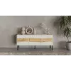 Cama INSERTO 3D TV cabinet 143.5x40x61.5 cashmere + LED