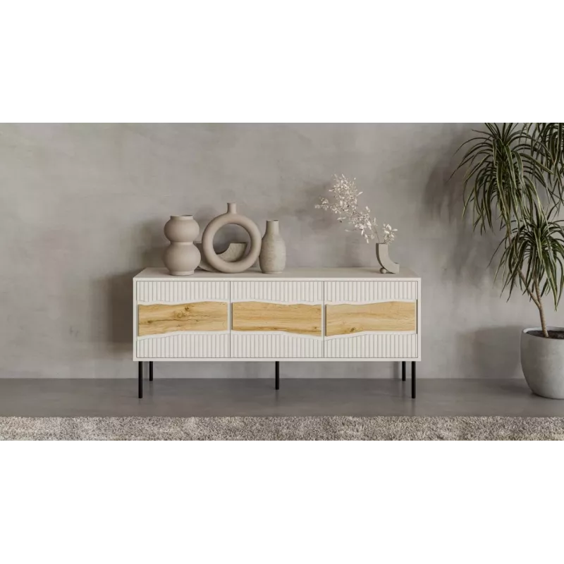 Cama INSERTO 3D TV cabinet 143.5x40x61.5 cashmere + LED