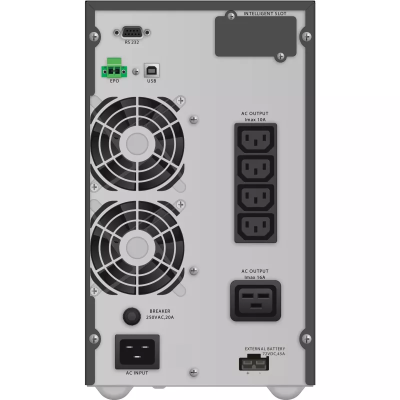 PowerWalker VFI 3000 TGB Double-conversion (Online) 3 kVA 2700 W 5 AC outlet(s)