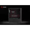 PC case SAVIO Noctis Flow RGB — Cube, ATX/Mini-ITX, 3x 120 mm front fans, tempered glass side, max GPU 35 cm