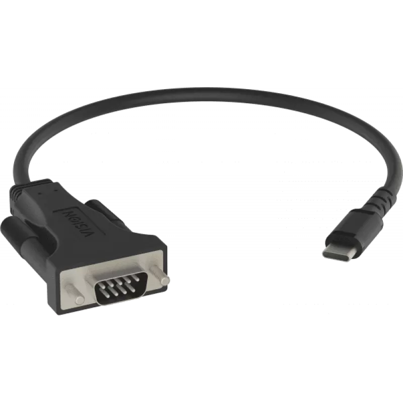 Vision Professional - Sirius adapter - 24 pin USB-C (M) to DB-9 (M) - black