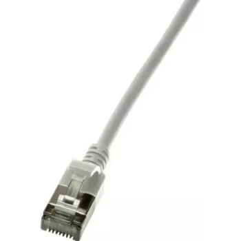 Logilink Ultraflex SlimLine - Patch-Cable - RJ-45 (M) to RJ-45 (M) - 5 m - 3.8 mm - shielded PIMF - CAT 6a - Shielded, Halogen-Free, Moulded - Grey, RAL 7035 (CQ9072S)