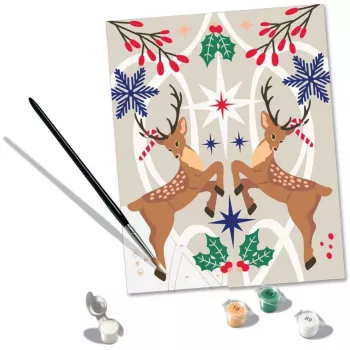 Ravensburger CreArt painting kit – Christmas deer (creative painting set)