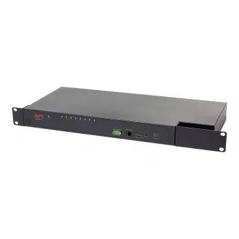 KVM switch APC KVM0108A, 8-port PS/2 VGA, 1U rack, 1600x1200, black
