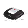 ELDOM Sandwich RUDDY, 750 W, granite slabs