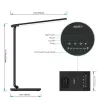 LED desk lamp Aukey LT-T10 12W 3000–6500K — adjustable color temperature, black