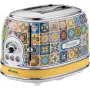 Ariete 155 Toaster Positano, 810W, 2 slices, 6 browning levels, Crumb tray, Defrost function, Automatic ejection, Without clamps