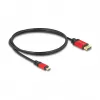DeLOCK USB Type-C to DisplayPort Cable 8K 30Hz HDR 1m Red