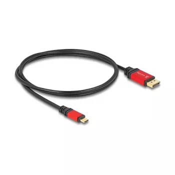 DeLOCK USB Type-C to DisplayPort Cable 8K 30Hz HDR 1m Red