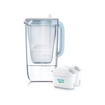 Water filter jug BRITA Glas Kanne ONE with 2 x MAXTRA+ PRO cartridges (model 126032)