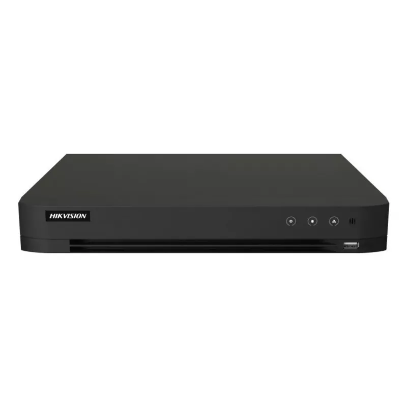DVR Hikvision Pro Series 8-channel 5 MP 1U H.265 AcuSense, 8 inputs, Gigabit Ethernet, 12 TB HDD, 12 V, 24 W