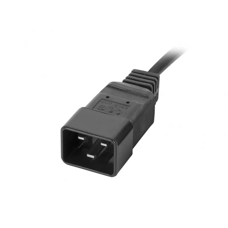 Lanberg PDU-08I-0200-C20-BK Stromverteilereinheit (PDU) 1U Schwarz 8 AC-Ausgänge (PDU-08I-0200-C20-BK)