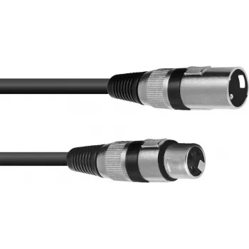 Audio Cable XLR 3-pin Omnitronic 30220405 1m Black