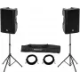 Powered Speaker Set Omnitronic XKB-215A — 2×15 inch drivers, 2000W peak