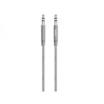 Linksys Belkin MIXIT Aux Cable - Audio Cable - Mini-Phone Stereo 3.5 mm (M) - Mini-Phone Stereo 3.5 mm (M) - 1.22 m - Grey (AV10164BT04-GRY)