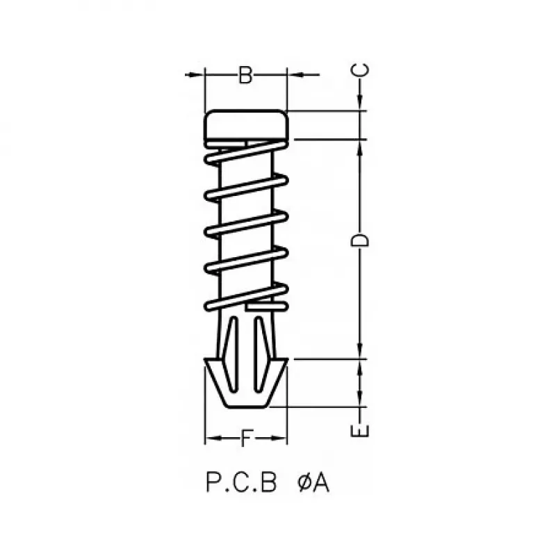 Push rivet DeLOCK 18273