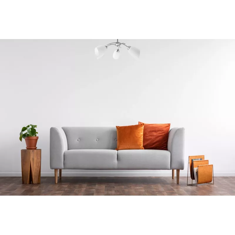 Activejet Classic chandelier pendant ceiling lamp NIKITA nickel triple 3xE27 for living room