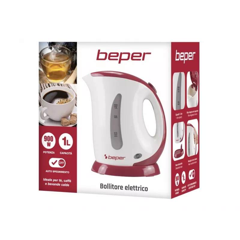Electric kettle Beper BB.050 1L 2200W White