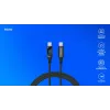 Savio USB-C - USB-C cable CL-174 1m black USB 3.2 Gen 1