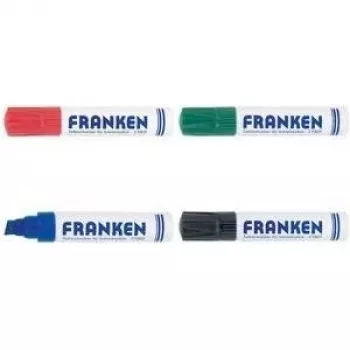 Whiteboard Marker Franken Z1910 03 — blue, refillable, 4–12 mm chisel tip