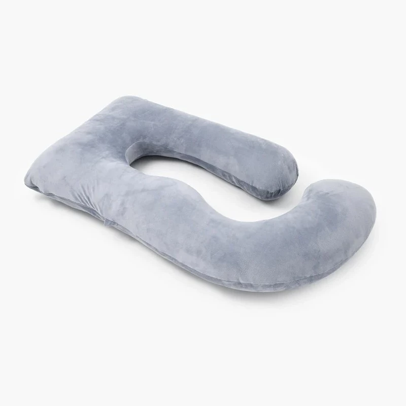Momcozy PP101 U-shaped pregnancy pillow, dark grey velvet