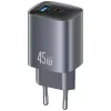 Charger T66 45W CC290 GaN Fast charge silver