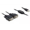 Serial Cable DeLOCK 2x RS232/USB 2.0 Black 61886
