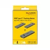 Docking Station DeLOCK Dual USB Type-C with HDMI USB 3.2 SD PD 3.0