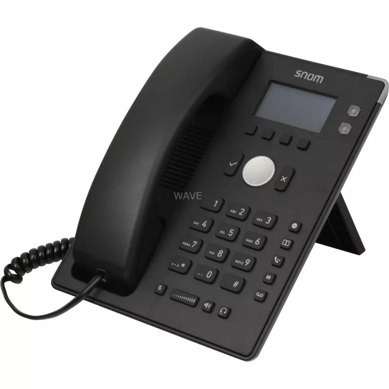 snom D120 - VoIP Phone - three-way calling - SIP - 2 cables - Black (4361)